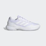 adidas Men's Gamecourt 2.0 Tennis Sneaker, White/White/Matte Silver, 11