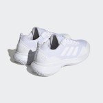 adidas Men's Gamecourt 2.0 Tennis Sneaker, White/White/Matte Silver, 11