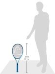 HEAD Metallix Attitude Elite Blue Tennis Racket - Pre-Strung Adult Tennis Racquet Lightweight - Midplus Headsize for Blend of Power and Control