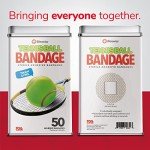 BioSwiss Bandages, Tennis Ball Shaped Self Adhesive Bandage, Latex Free Sterile Wound Care, Fun First Aid Kit Supplies for Kids, 50 Count