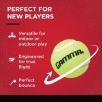 GAMMA Sports Pressureless Tennis-Balls with Mesh Tennis-Ball Bag 10 Pack