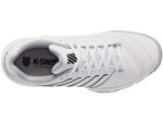 K-Swiss Men's Bigshot Light 4 Tennis Shoe, White/Highrise/Black, 10 M