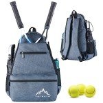 Himal Outdoors Tennis Backpack Tennis Bag - Large Storage Holds 2-3 Rackets and Necessities,Suitble for Women,Men and Teenagers