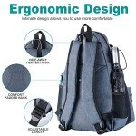 Himal Outdoors Tennis Backpack Tennis Bag - Large Storage Holds 2-3 Rackets and Necessities,Suitble for Women,Men and Teenagers