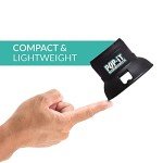 POP-IT Tennis Ball Pick Up Device for Racket | No-Bend, Hands-Free Retriever | Racquet Accessory for Men & Women | Portable Hopper & Collector Equipment for Court (Standard, Black)