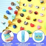 Leitee 30 Pcs Cute Tennis Dampener Funny Tennis Racket Vibration Racquet Dampener Soft Silicone for Sport Gift, Assorted Designs