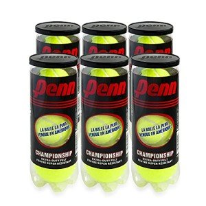 Penn High Altitude Tennis Balls Championship – 6 Pack 18 Balls Yellow - USTA & ITF Approved - Official Ball of The United States Tennis Association Leagues - Natural Rubber for consistent Play