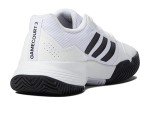 adidas Men's GameCourt 2 Tennis Shoe, White/Core Black/White, 10.5