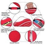ACOSEN Tennis Bag 3 Racquet - Lightweight Tennis Bags for Women and Men, Tennis Racquet Cover Bag with Protective Pad for Professional or Beginner Tennis Players (Red)