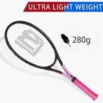 LUNNADE Adults Tennis Racket 2 Pack, Durable 27 Inch Coupled Tennis Racquet Light-Weight, Pre-Strung and Regrip, Suitable for Beginners to Intermediate Players
