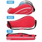 ACOSEN Tennis Bag 3 Racquet - Lightweight Tennis Bags for Women and Men, Tennis Racquet Cover Bag with Protective Pad for Professional or Beginner Tennis Players (Red)