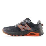 New Balance Men's 410 V8 Trail Running Shoe, Black/Cayenne/Shadow Grey, 9 X-Wide