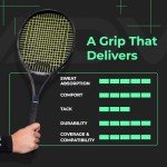 ADV Dry Tennis Overgrip Tape - 6-Pack - FeltTac Tennis Racket Grip Tape - Ultra Absorbent Tennis Grip Tape - High Velvety Comfort Tennis Racket Grips - Pro Tested & Designed Tennis Grips Overgrip