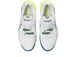 ASICS Men's Gel-Resolution 9 Tennis Shoes, 12, White/RESTFUL Teal