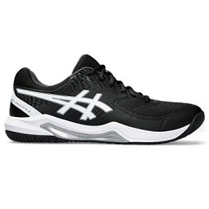 ASICS Men's Gel-Dedicate 8 Tennis Shoe, 8, Black/White