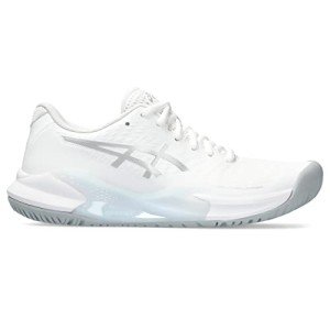 ASICS Women's Gel-Challenger 14 Tennis Shoes, 7.5, White/Pure Silver