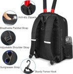 Ytonet Tennis Bag Tennis Backpack for Women Men 2 Rackets with Insulated Pocket Ventilated Shoe Compartment