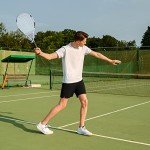 Tennis Rackets 2 Players Recreational for Adult,Lightweight Tennis Racquets for Beginner Student Training,Tennis Racket Set with Carrying Cover Bag,Grip Tapes,Tennis Balls (White/Black -2 Rackets Set)