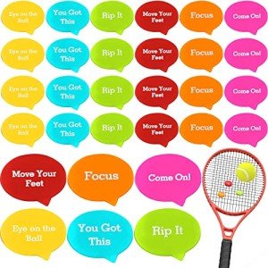 Sosation 24 Pcs Tennis Vibration Dampener Colorful Tennis Racket Dampener for Women Men Gift Team Accessories, 6 Styles