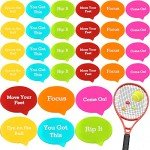 Sosation 24 Pcs Tennis Vibration Dampener Colorful Tennis Racket Dampener for Women Men Gift Team Accessories, 6 Styles