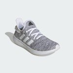 adidas Women's Cloudfoam Pure Sneaker, White/White/Black, 7.5
