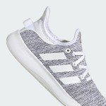 adidas Women's Cloudfoam Pure Sneaker, White/White/Black, 7.5