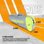 HEAD Core 3R Pro Tennis Racquet Bag,Grey/Yellow,large