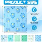 VitalCozy 6 Pcs Soft Tennis Towel 15 x 17 Inch Absorbent Fast Drying Sports Towel with Clip Funny Tennis Gift for Women Men Sports Player Fitness Accessories