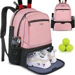Ytonet Tennis Backpack for 2 Rackets & Shoes