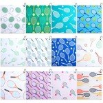 VitalCozy 12 Pcs Tennis Gift Towel 15 x 17 Inch Absorbent Tennis Towel for Sweat Fast Drying Tennis Towel Tennis Accessories for Women Funny Hand Towel with Clip Tennis Gift for Women Men Team Sports