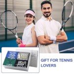 VitalCozy 4 Pieces Tennis Towel Funny Embroidered Tennis Towel with 4 Clip Sports Court Accessory Gifts for Men Women(Classic Style)