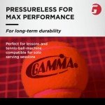 GAMMA Sports Pressureless Tennis-Balls Box, Bulk Tennis Balls, Premium Tennis Accessories, Pack of 75, CPP7510