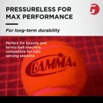 GAMMA Sports Pressureless Tennis-Balls Bucket, Bulk Tennis Balls, Premium Tennis Accessories, Pack of 48