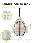 Lunbxx Tennis Bags Holds 2 Rackets for Women & Men, Tennis Backpack Crossbody & Shoulder Racket Bag, Insulated Pocket, Pickleball Bags for Women, Men and Youth (beige)