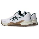 ASICS Men's Gel-Challenger 14 Tennis Shoes, 9.5, White/Saxon Green