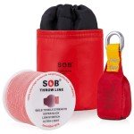SOB Arborist Throw Line Kit with Slick Rope 197FT, Throw Weight, Reflective Storage Bag, Suit for Tree Cutting,Camping, Trimming, Hanging Swing, Forestry Tree Gear ﻿