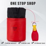 SOB Arborist Throw Line Kit with Slick Rope 197FT, Throw Weight, Reflective Storage Bag, Suit for Tree Cutting,Camping, Trimming, Hanging Swing, Forestry Tree Gear ﻿