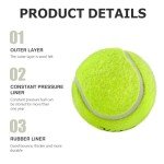 SPORTIC Tennis Balls, High Bounce Practice Tennis Balls with Mesh Bag for Easy Transport, Pet Dog Playing Balls,Duty Felt Pressurized Tennis Ball for Beginner Training (36pcs)