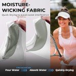 Sukeen Sports Sun Visor Men Women Lightweight Packable Cooling Stretchy Visor Hat for Running, Tennis, Golf White