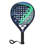 Padel Racket Carbon Fiber Surface with EVA Memory Flex Foam Core Padel Tennis Racquets Lightweight (8300-green)