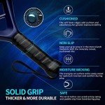 Padel Racket Carbon Fiber Surface with EVA Memory Flex Foam Core Padel Tennis Racquets Lightweight (8300-green)