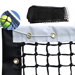 VANCL Tennis Net Outdoor Heavy Duty Professional Tennis Court Net Replacement Professional Tennis Net Nylon for Professional Tennis Courts [Includes 2 Fiberglass Dowels]