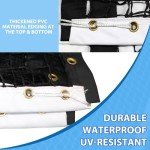 VANCL Tennis Net Outdoor Heavy Duty Professional Tennis Court Net Replacement Professional Tennis Net Nylon for Professional Tennis Courts [Includes 2 Fiberglass Dowels]