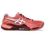 ASICS Women's Gel-Resolution 9 Tennis Shoes, 8, Light Garnet/White