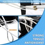 VANCL Tennis Net Outdoor Heavy Duty Professional Tennis Court Net Replacement Professional Tennis Net Nylon for Professional Tennis Courts [Includes 2 Fiberglass Dowels]