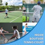 VANCL Tennis Net Outdoor Heavy Duty Professional Tennis Court Net Replacement Professional Tennis Net Nylon for Professional Tennis Courts [Includes 2 Fiberglass Dowels]