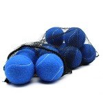 Magicorange Tennis Balls, 12 Pack Advanced Training Tennis Balls Practice Balls, Pet Dog Playing Balls, Come with Mesh Bag for Easy Transport, Good for Beginner Training Ball (Blue)