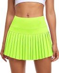 JoyGirl Pleated Tennis Skirt for Women with Shorts High Waisted Golf Skort Mini Skirt Workout Athletic Skorts Skirts with Pockets (Light Green,Small)
