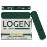 LOGEN Tennis Dampener – Stays on The Racket – 3-Pack Tennis Racket Dampener – Tennis Shock Absorber/Tennis Vibration Dampener – Elbow Pain Relief Tennis Dampener for Racket Vibration (LOGEN Green)