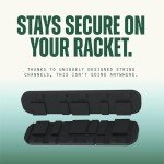 LOGEN Tennis Dampener – Stays on The Racket – 3-Pack Tennis Racket Dampener – Tennis Shock Absorber/Tennis Vibration Dampener – Elbow Pain Relief Tennis Dampener for Racket Vibration (LOGEN Green)